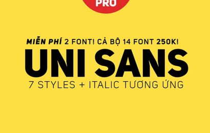 Tải + Download font chữ Uni Sans Việt hóa đẹp miễn phí