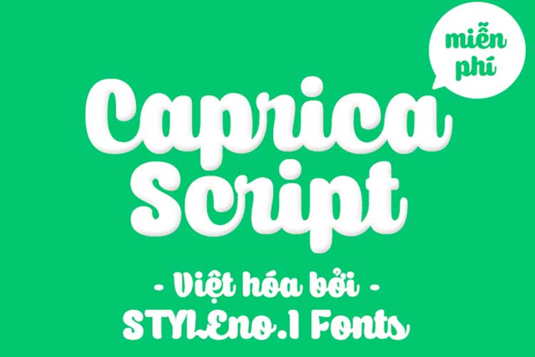 Tải + Download font chữ Caprica Script Việt hóa đẹp