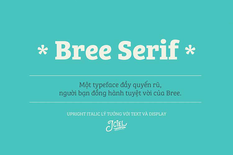 Tải + Download font chữ Bree Serif Việt hóa đẹp