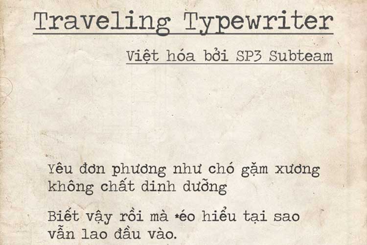 Tải + Download font chữ đánh máy Traveling Typewriter Việt hóa