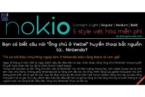 Tải + Download font chữ FS Nokio Việt hóa đẹp