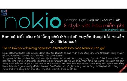 Tải + Download font chữ FS Nokio Việt hóa đẹp