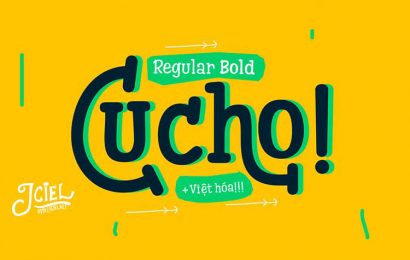 Tải + Download font chữ hoạt hình cui tươi Cucho Việt hóa đẹp