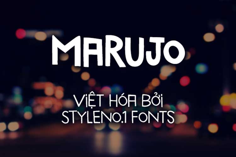 Tải + Download font chữ Marujo Việt hóa đẹp miễn phí