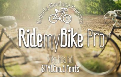Tải + Download font chữ viết tay Ride my Bike Việt hóa đẹp