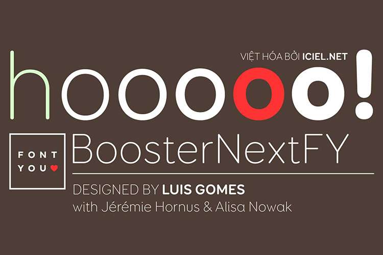 Tải + Download font chữ Sans serif Booster Next FY Việt hóa đẹp