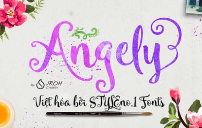 Tải + Download font chữ script Angely Việt hóa đẹp