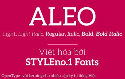 Tải + Download font chữ Serif Aleo Free Việt hóa đẹp