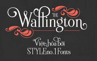 Tải + Download font chữ serif Wallington Việt hóa đẹp