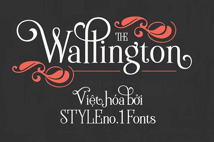 Tải + Download font chữ serif Wallington Việt hóa đẹp