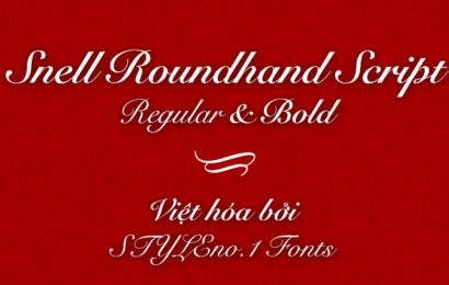 Tải + Download font chữ Snell Roundhand Script Việt hóa đẹp miễn phí