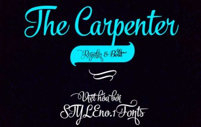 Tải + Download font chữ The Carpenter Việt hóa đẹp