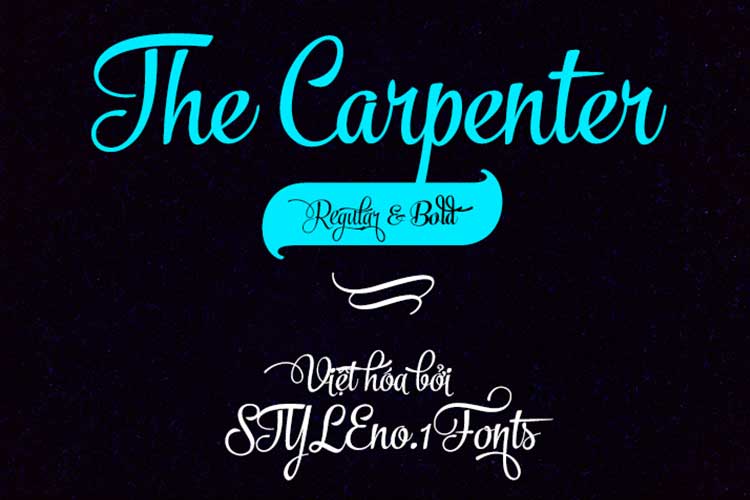 Tải + Download font chữ The Carpenter Việt hóa đẹp