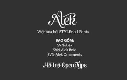 Tải + Download font chữ viết tay Alek Việt hóa đẹp miễn phí