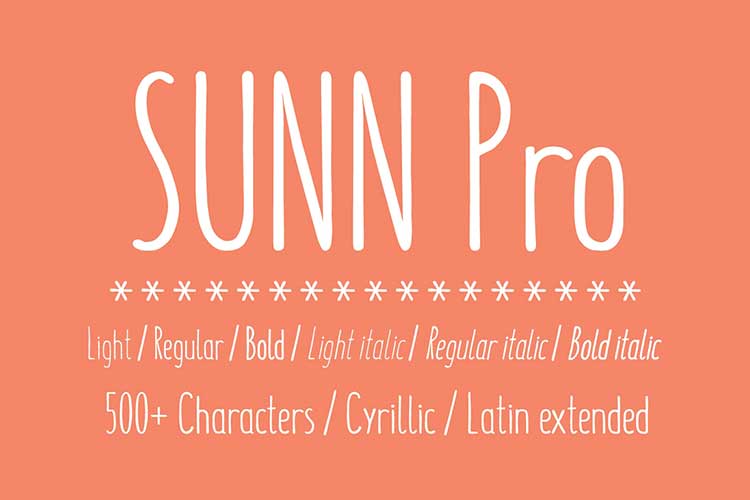 Tải + Download font chữ viết tay Sunn Pro Việt hóa đẹp