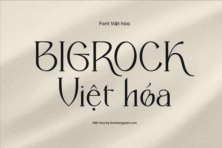 Tải + Download font chữ 1FTV Bigrock việt hóa đẹp miễn phí