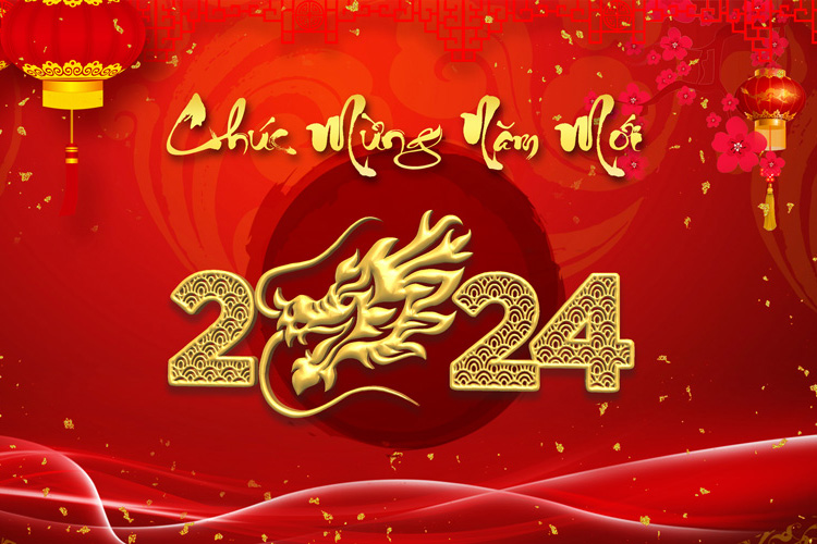 Tải + Download file PSD Background - Banner chúc mừng năm mới 2024