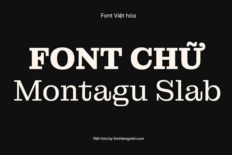 Tải + Download font chữ gõ tiếng Việt Montagu Slab 35 file miễn phí