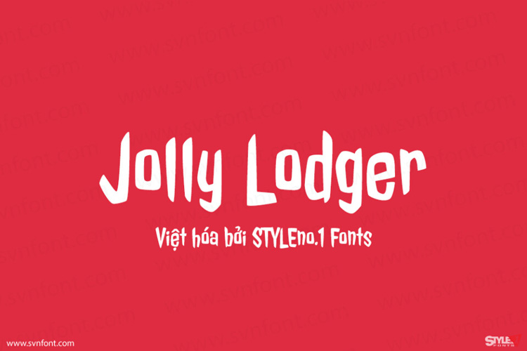 Tải + Download font chữ Việt hóa SVN Jolly Lodger miễn phí
