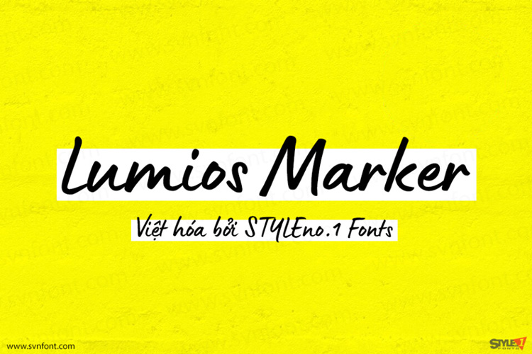 Tải + Download font chữ Việt hóa SVN Lumios Marker miễn phí