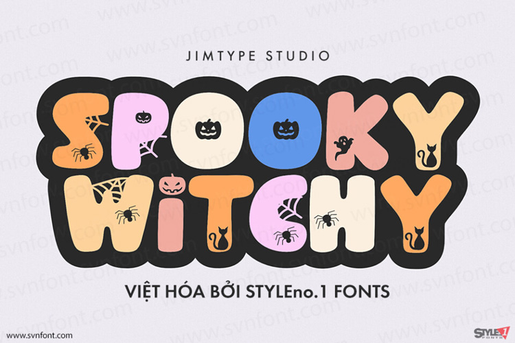 Tải + Download font chữ Việt hóa SVN Spooky Witchy miễn phí