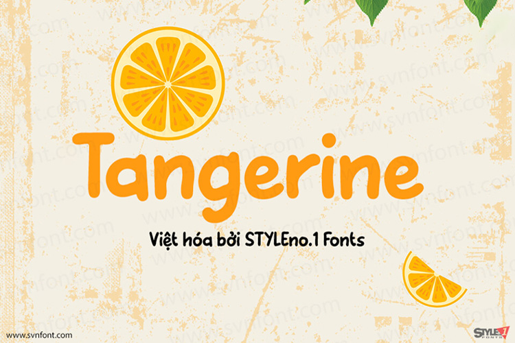 Tải + Download font chữ Việt hóa SVN Tangerine HB miễn phí