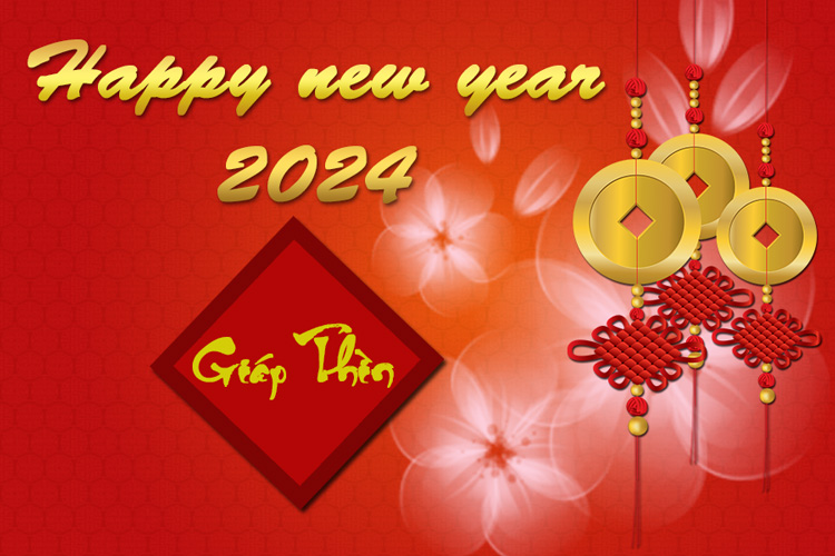 Tải + Download file PSD Banner Happy New Year Giáp Thìn 2024 Free