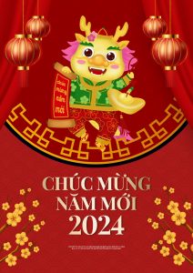 thiệp chúc mừng năm mới – tết nguyên đán xuân giáp thìn 2024 đẹp