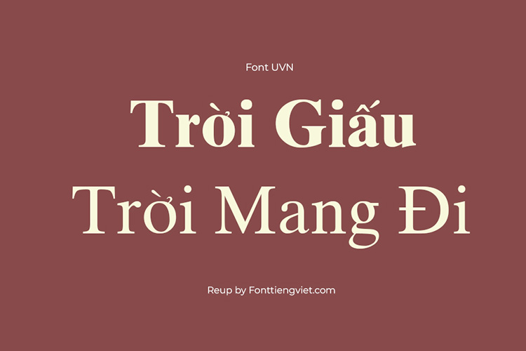 Tải + Download font chữ Việt hóa SFU TimesTen free