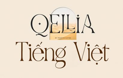 Tải + Download font chữ Việt hóa Qellia 1 Kiểu Serif Sang Trọng