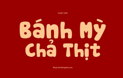 Tải + Download Font Việt Hóa UTM Cookies tinh tế đẹp free