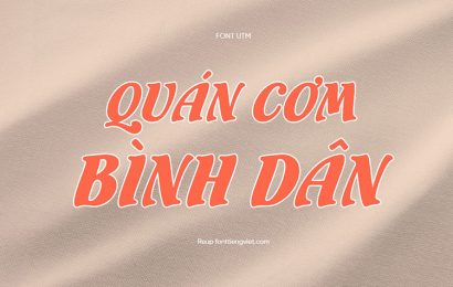 Tải + Download font chữ Việt hóa UTM Flamenco đẹp free