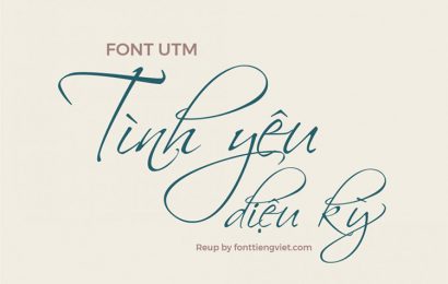 Tải + Download font chữ Việt hóa UTM Scriptina KT đẹp free