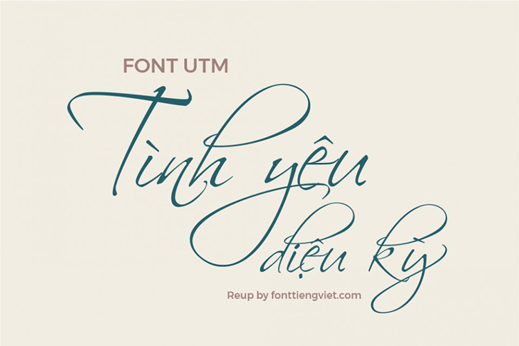 Tải + Download font chữ Việt hóa UTM Scriptina KT đẹp free