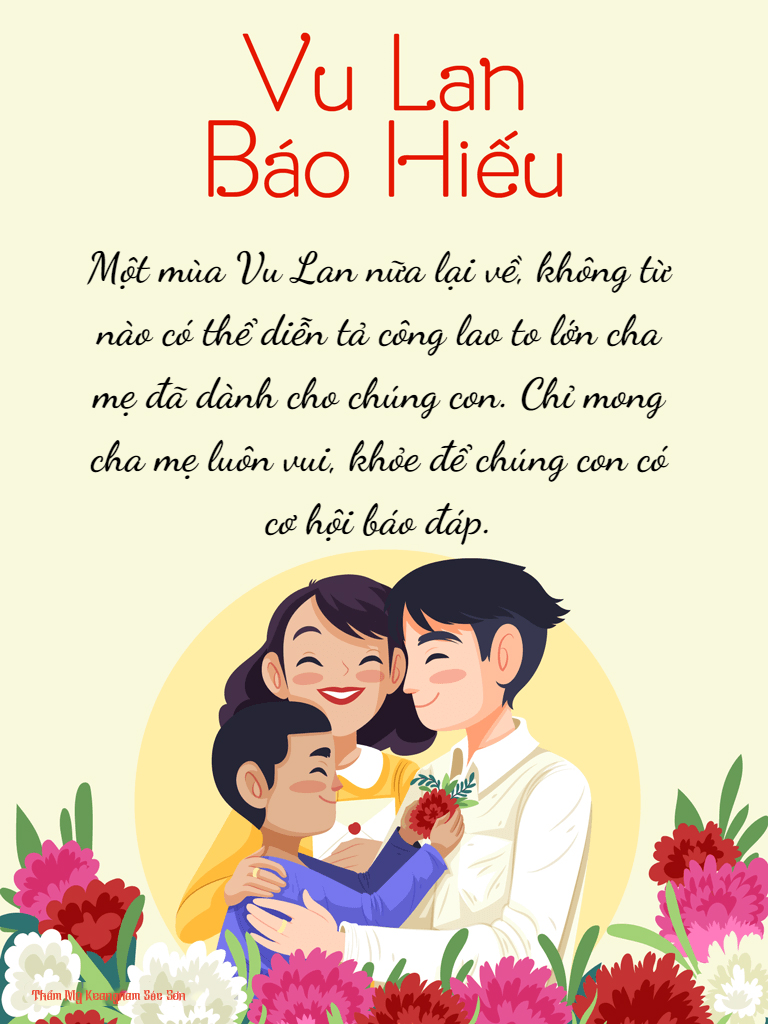 Top 50 hình ảnh kèm lời chúc lễ Vu Lan báo hiếu cha mẹ hay số 1